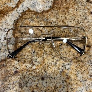 Gold and Black Women's Glasses